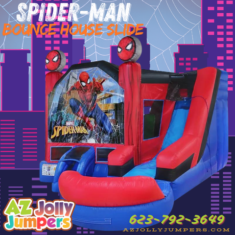 Spider-Man 7 in 1 Bounce house Slide 