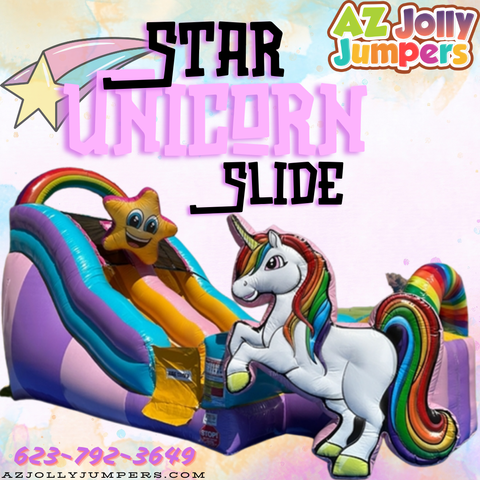 Star Unicorn Slide 18ft