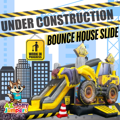 Under Construction Bounce House Slide