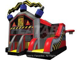 High Voltage 6 in 1 Bounce House Slide Dry Only