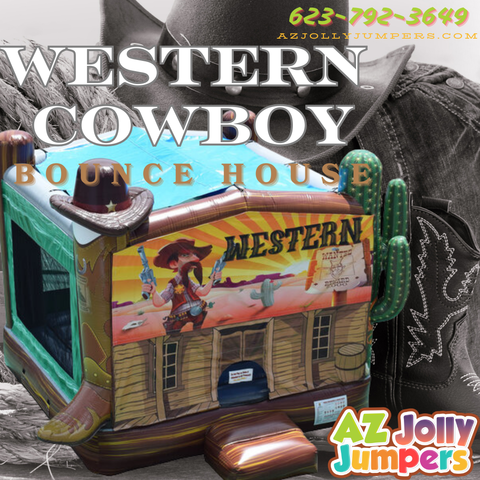 Western Cowboy Bounce House