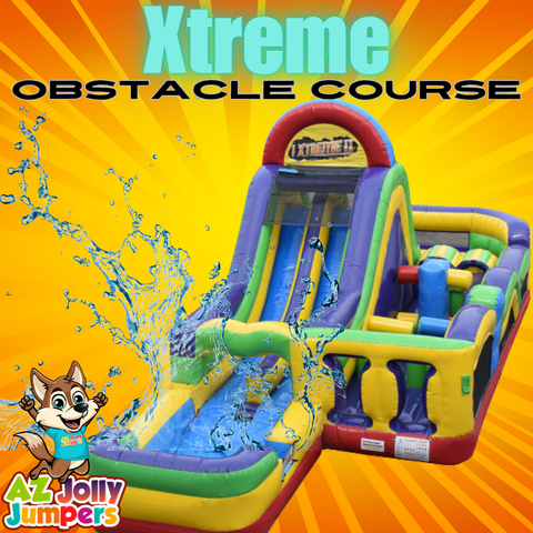 Xtreme Obstacle Course Water Slide