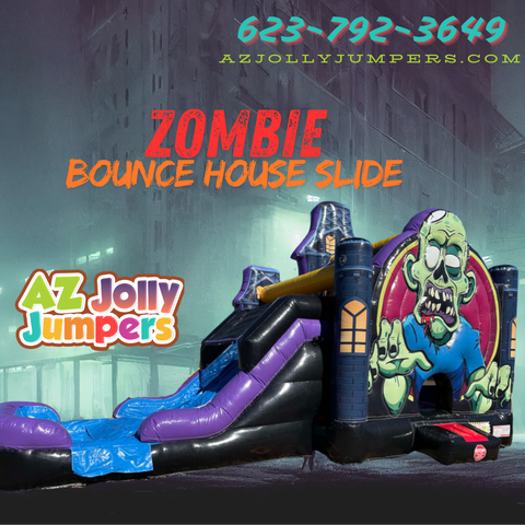 Zombie Bounce House Slide