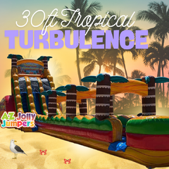 30ft Tropical Turbulence Double Lane Water Slide
