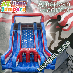 American Gladiator Rock Wall Slide