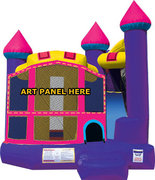 Pink Castle Backyard Bounce House Slide Combo (Dry Only)