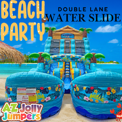 23ft Beach Party Double Lane Slide