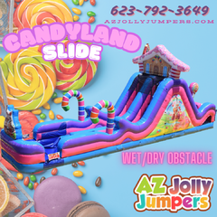 Candyland Obstacle Wet/Dry Slide