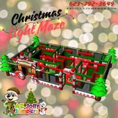 Christmas Light Inflatable Maze