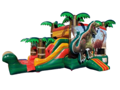 Dinosaur Bounce House Slide Combo Wet or Dry