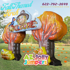 Fall Themed Inflatable Arch