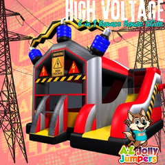 High Voltage 6 in 1 Bounce House Slide Dry Only