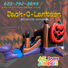 Jack O Lantern  Bounce House Slide Combo (Dry Only)