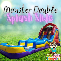 21ft Monster Splash Double Lane Water Slide 