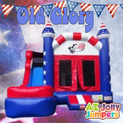 Old Glory 6-1 Bounce House Slide Combo