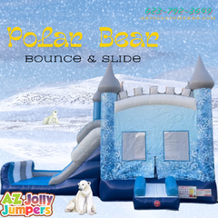 Polar Bear Bounce House Slide