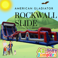American Gladiator Rockwall Slide Obstacle Course