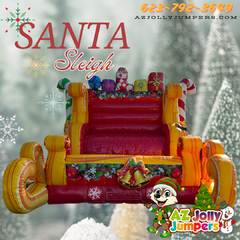 Santa's Sleigh Selfie Inflatable