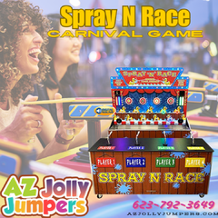 Spray N Race 4 Player Carnival Game