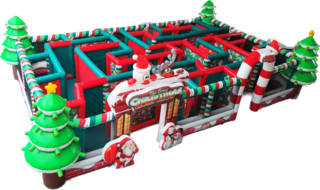 Christmas Light Inflatable Maze