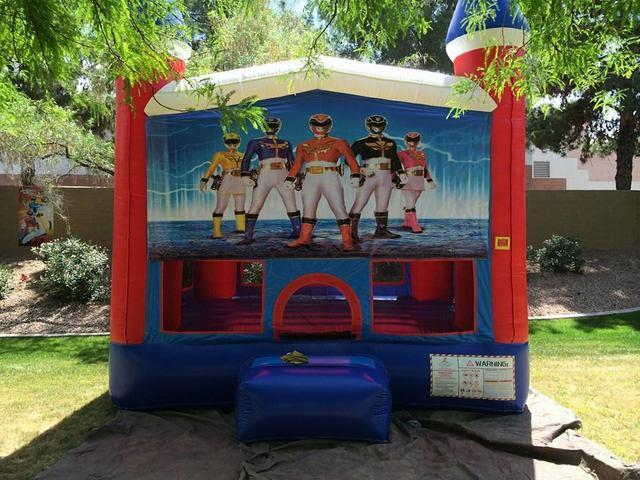 power ranger bouncy castle