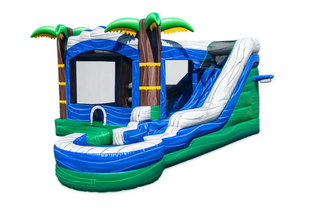 Island Palm Waterslide Combo 