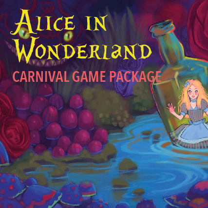 Alice in Wonderland Carnival Game Package **DOES NOT RESERVE GAMES