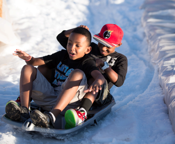 Snow Sledding Hill 