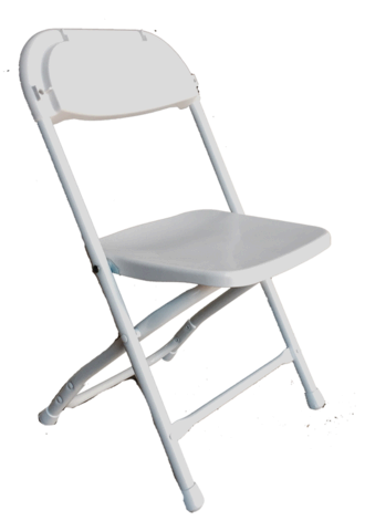 Premium White Folding Chair
