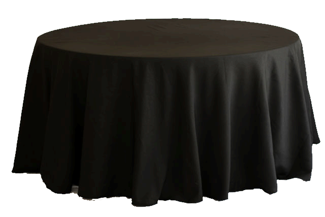 Round Table 120-inch Drape Linen 