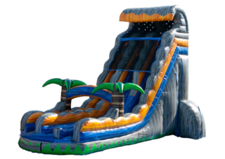 24 ft Thunder Falls Dual Lane Slide