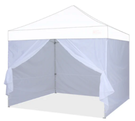 10x10 Canopy with 4 Sidewalls - Changing Booth