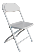 Premium White Folding Chair