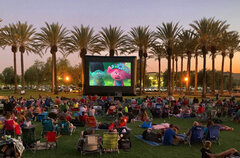 Extra Large Outdoor Movie Night Package - XL Screen Size 25x15ft