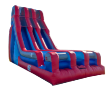 24 ft Epic Dual Lane Slide - Red, Blue and Grey