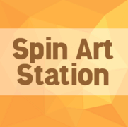 Spin Art Station with supplies for 100