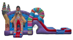 Sugar Candyland Dual Waterslide Combo and Pool