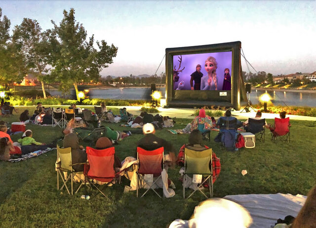 Movie Night Outdoor Movie Temecula Movie Screen Rental Murrieta