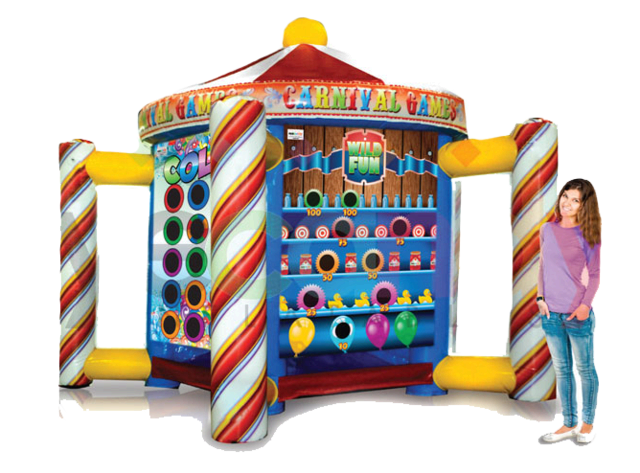 Ultimate Carnival Booth (5-N-1 Inflatable Game Set)