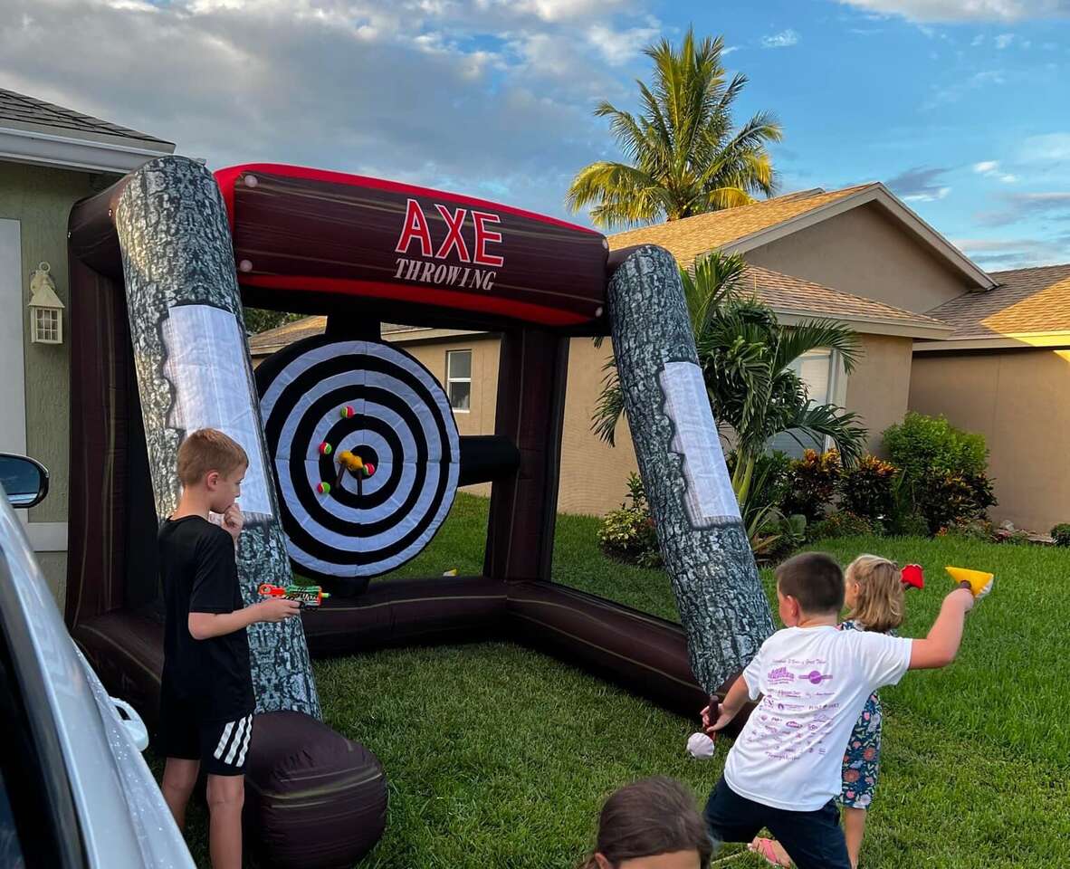 Interactive inflatable game from Jolly Time Party Rentals Interactive inflatable game from Jolly Time Party Rentals