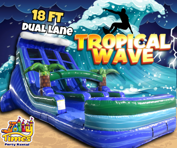 18' Tropical Wave Slide (Dual Lane)