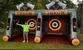 Inflatable Axe Throwing Dual Lane