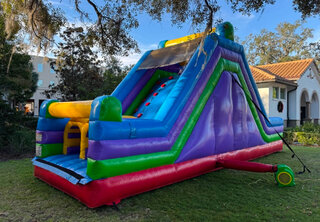 30’ obstacle course 5 color (rock wall and slide only