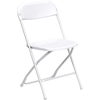 Chairs: White Poly (Folding Chair)