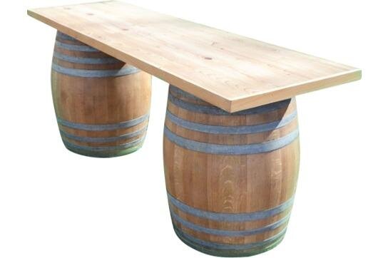 Wine barrel bar