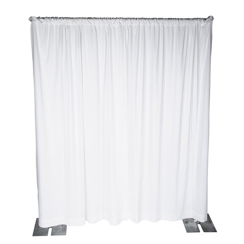 12' White premier Drape - Per ft