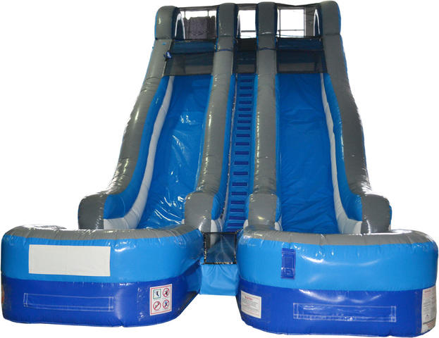 24' Blue Lagoon Dual Lane Waterslide