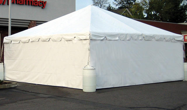 Tent Side Wall with Solid Wall
