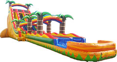22' Dual Lane Tropical Rush with Slip N Slide
