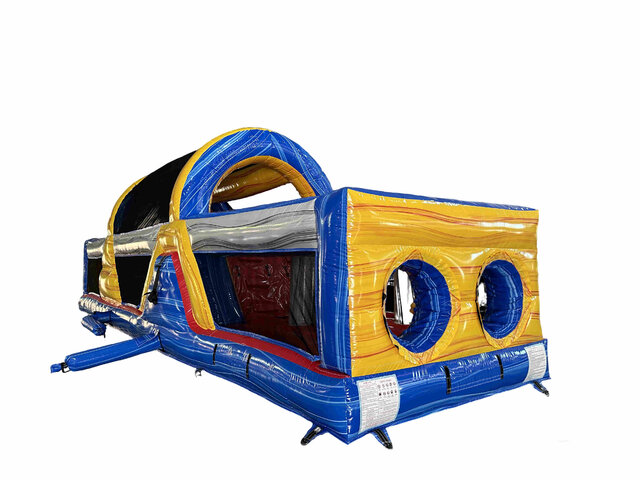 40' Mega Rush inflatable obstacle course rental in Durham NC